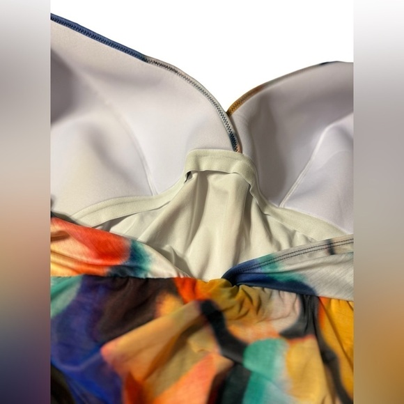 Cacique Lightly Lined NoWire Swimdress 26W - Picture 3 of 6